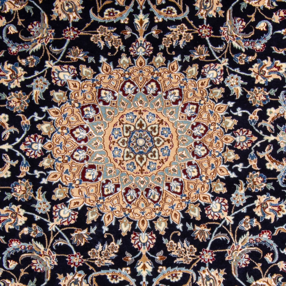 Persisk matta - Nain - Premium - 205 x 128 cm - mörkblå