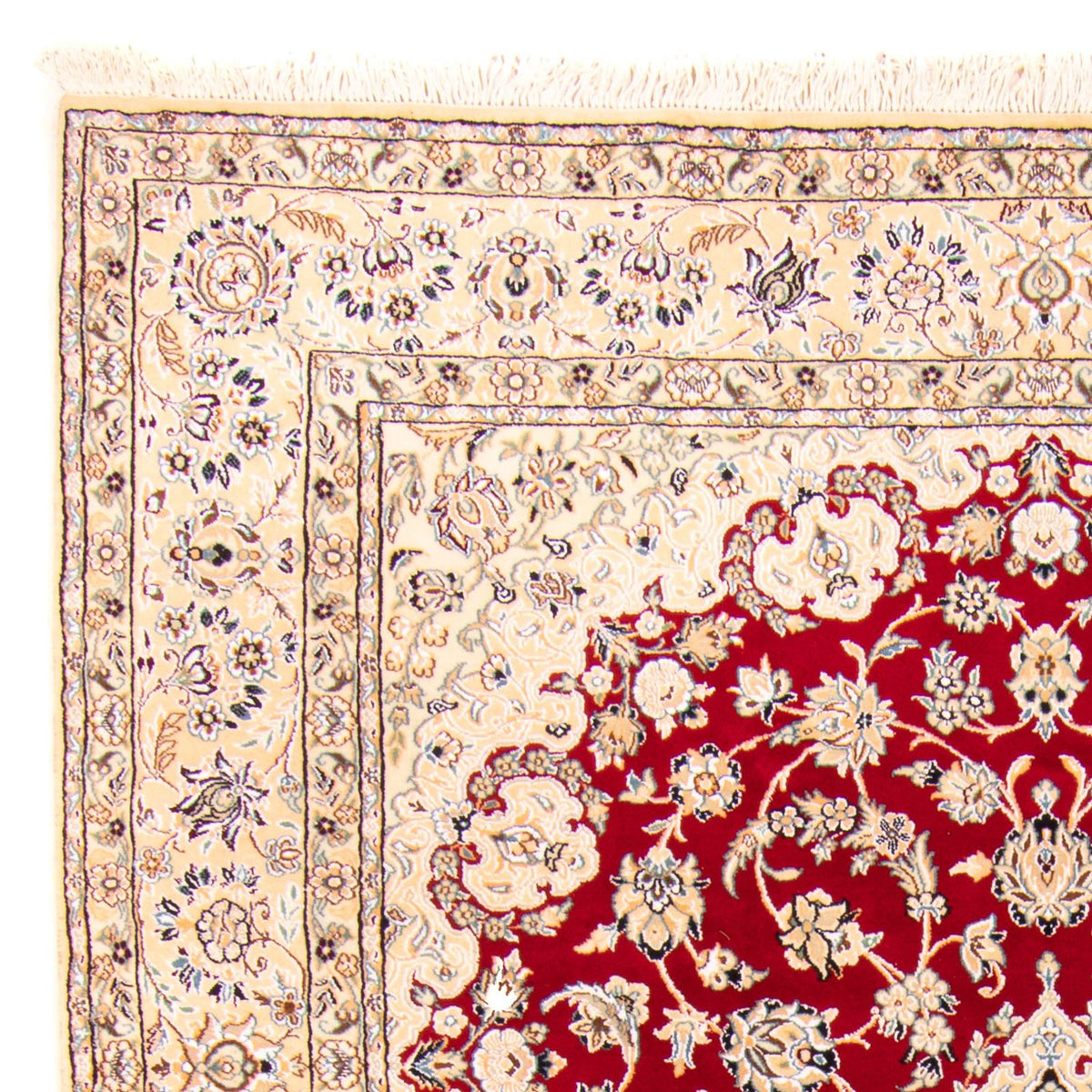 Persisk matta - Nain - Royal - 306 x 197 cm - mörkröd