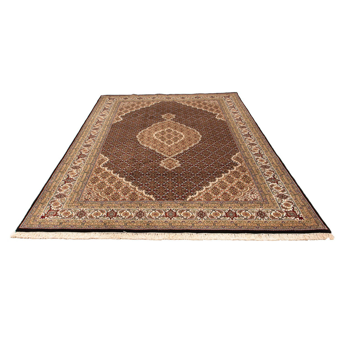 Persisk matta - Tabriz - 300 x 200 cm - mörkblå