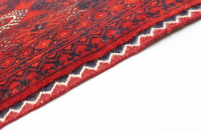 Afghansk matta - Bukhara - 301 x 195 cm - mörkröd