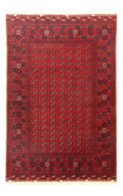 Afghansk matta - Bukhara - 299 x 198 cm - mörkröd