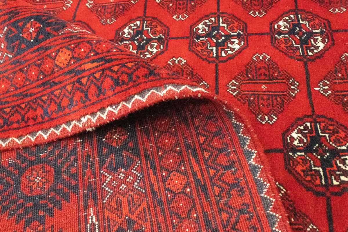 Afghansk matta - Bukhara - 299 x 198 cm - mörkröd