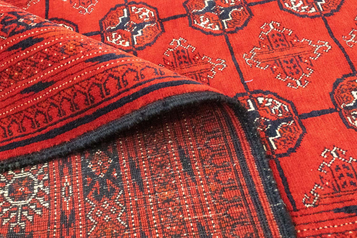 Afghansk matta - Bukhara - 288 x 202 cm - mörkröd