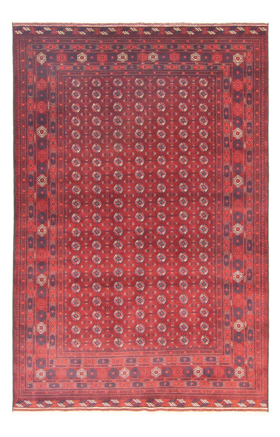 Afghansk matta - Bukhara - 297 x 198 cm - mörkbrun