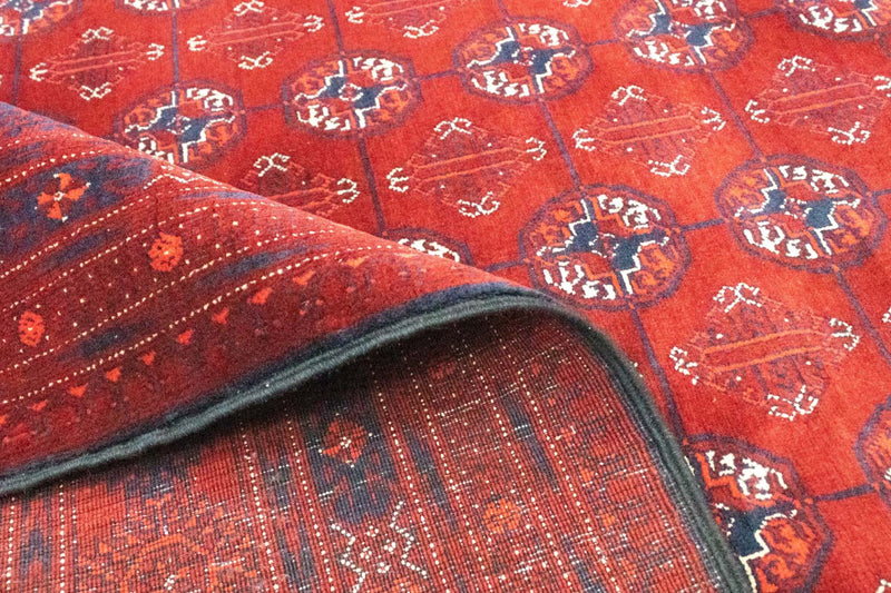 Afghansk matta - Bukhara - 297 x 198 cm - mörkbrun