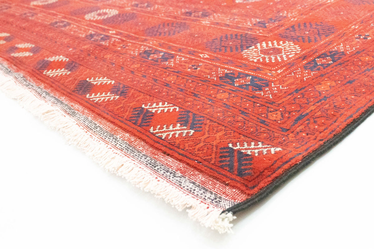 Afghansk matta - Bukhara - 292 x 196 cm - mörkröd