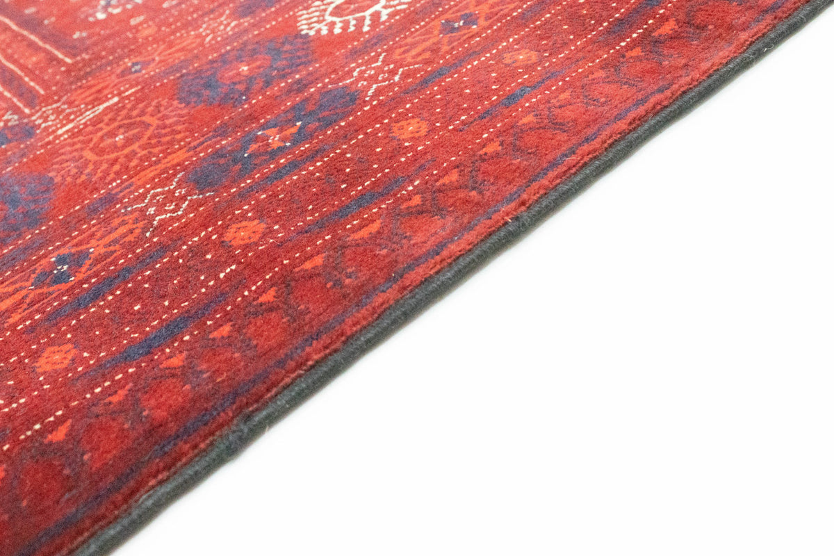 Afghansk matta - Bukhara - 301 x 196 cm - mörkröd