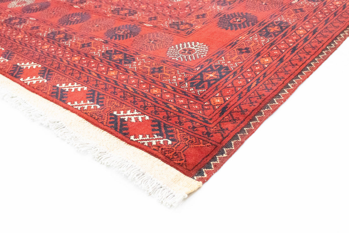 Afghansk matta - Bukhara - 295 x 199 cm - mörkröd