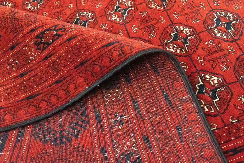 Afghansk matta - Bukhara - 293 x 196 cm - röd