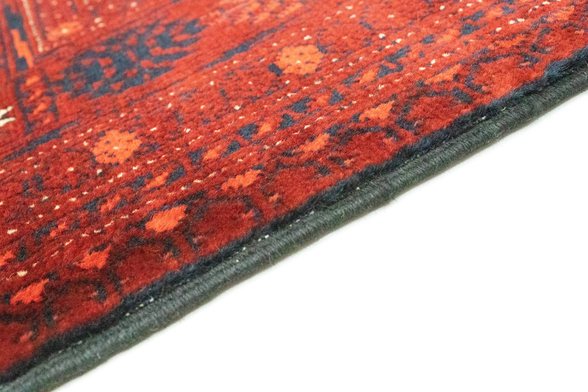 Runner Afghansk matta - Bukhara - 294 x 84 cm - mörkröd