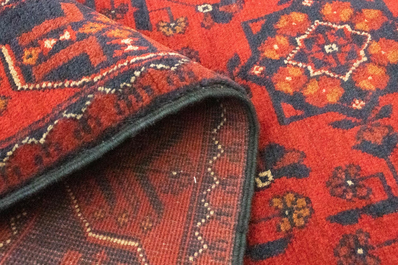 Runner Afghansk matta - Kunduz - 285 x 80 cm - röd