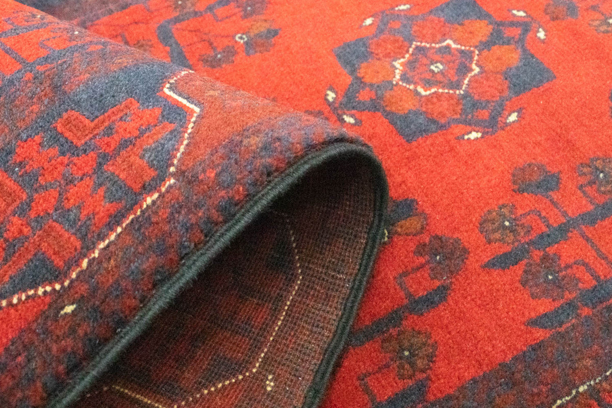 Runner Afghansk matta - Kunduz - 289 x 77 cm - röd