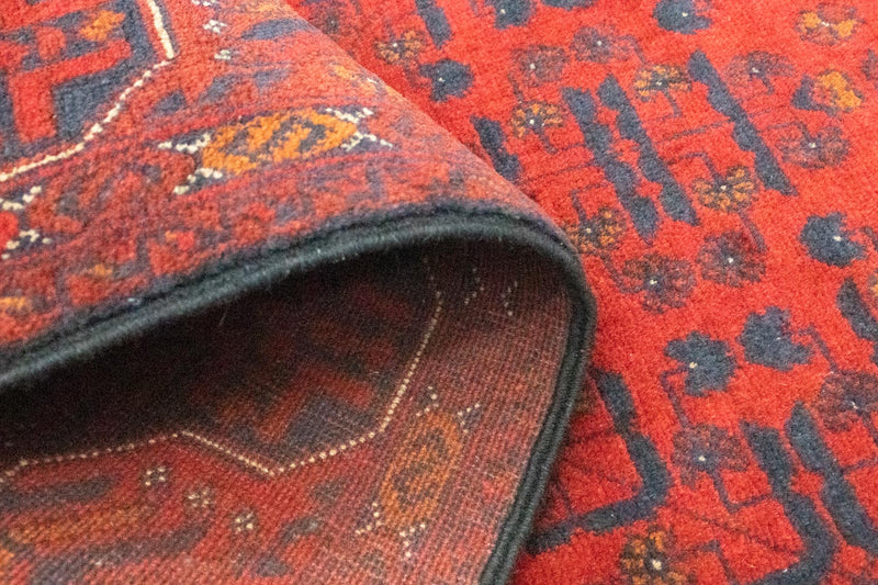 Runner Afghansk matta - Kunduz - 297 x 74 cm - röd