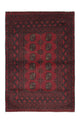 Afghansk matta - Filpa - 148 x 103 cm - röd