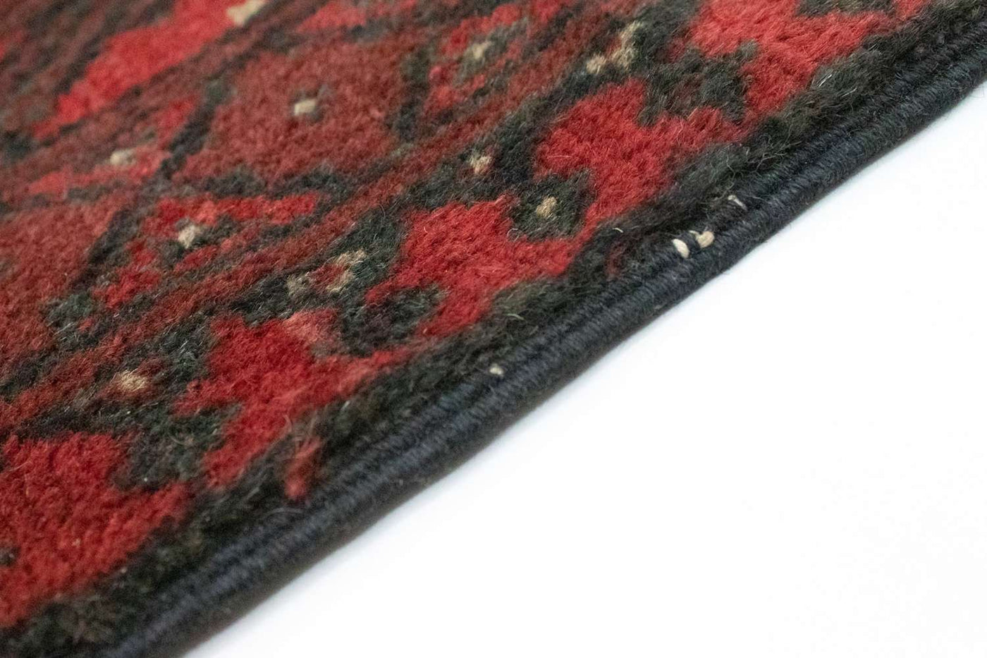 Afghansk matta - Filpa - 148 x 103 cm - röd