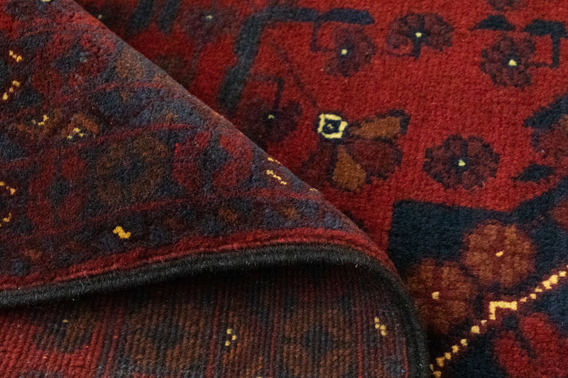 Afghansk matta - Kunduz - 125 x 78 cm - röd