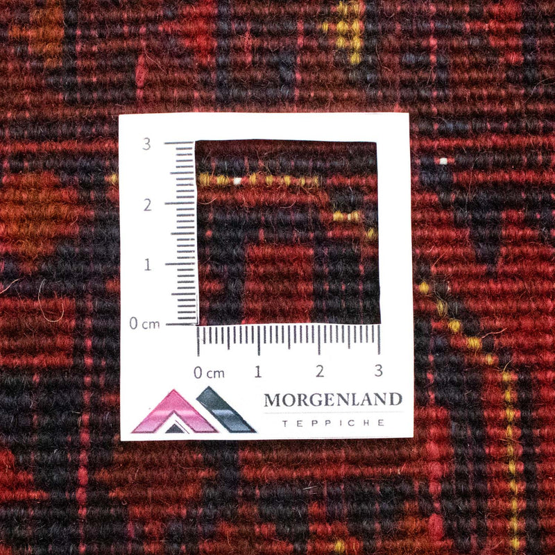 Afghansk matta - Kunduz - 197 x 151 cm - röd