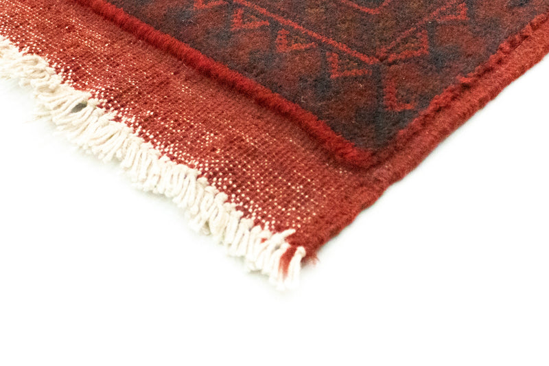 Afghansk matta - Kunduz - 199 x 152 cm - röd