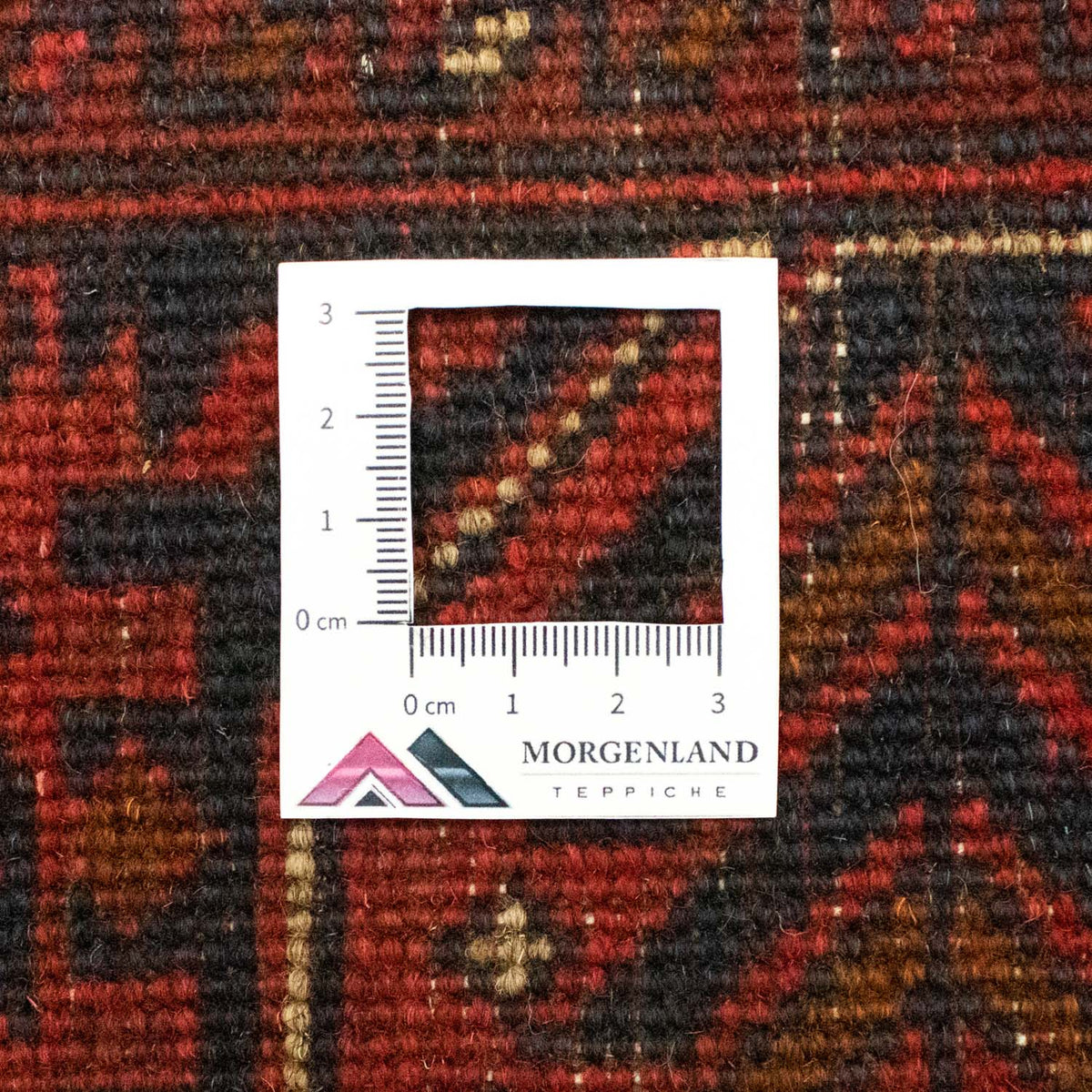 Afghansk matta - Kunduz - 195 x 155 cm - röd