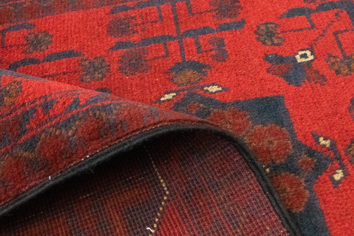 Afghansk matta - Kunduz - 147 x 97 cm - röd