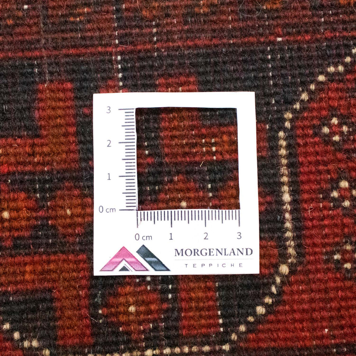 Afghansk matta - Kunduz - 197 x 149 cm - röd