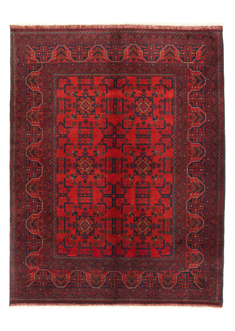 Afghansk matta - Kunduz - 206 x 149 cm - röd
