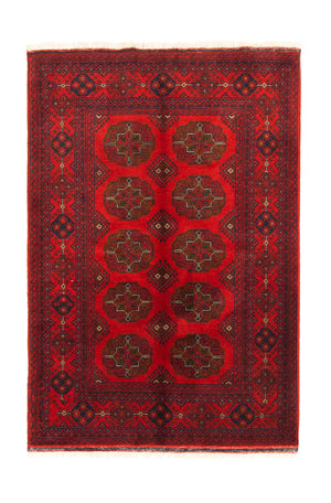 Afghansk matta - Kunduz - 151 x 102 cm - röd