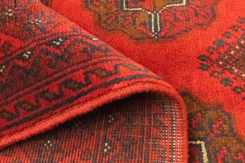 Afghansk matta - Kunduz - 151 x 102 cm - röd