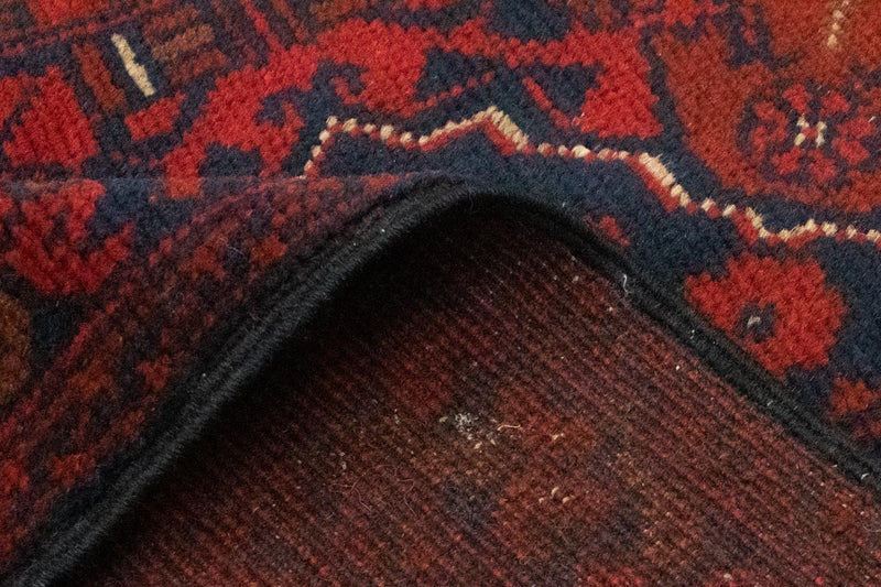 Afghansk matta - Kunduz - 129 x 73 cm - röd