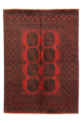 Afghansk matta - Filpa - 200 x 146 cm - röd
