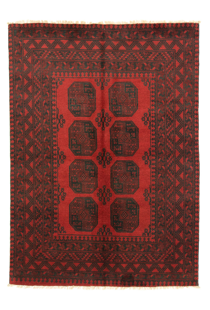 Afghansk matta - Filpa - 200 x 146 cm - röd