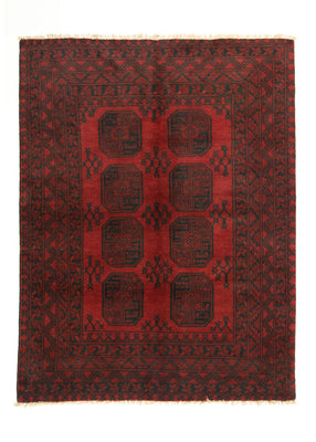 Afghansk matta - Filpa - 193 x 147 cm - röd