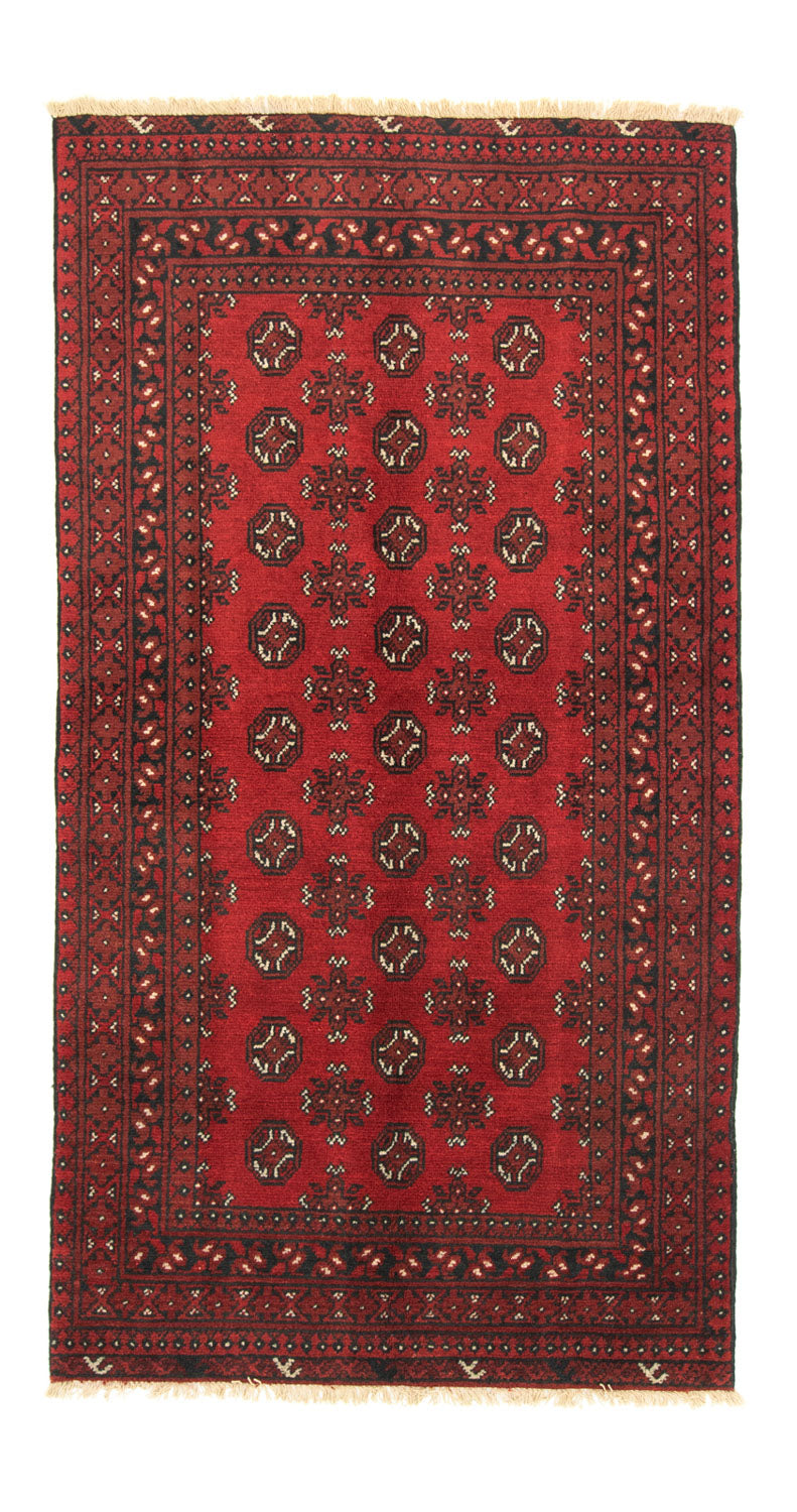 Afghansk matta - Filpa - 192 x 101 cm - röd