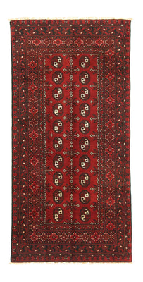 Afghansk matta - Filpa - 195 x 96 cm - röd