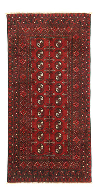 Afghansk matta - Filpa - 195 x 96 cm - röd
