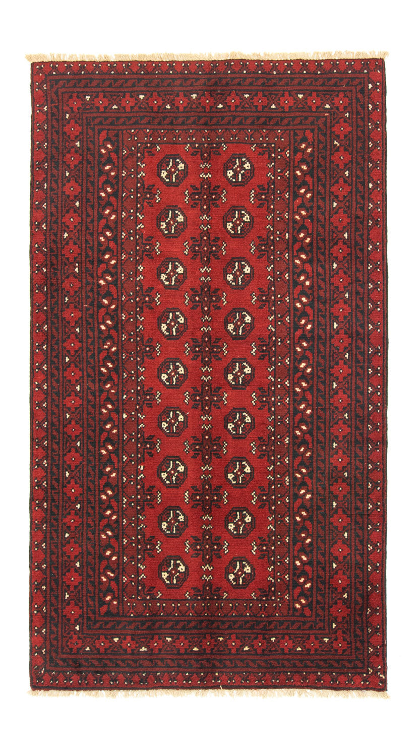 Afghansk matta - Filpa - 190 x 104 cm - röd