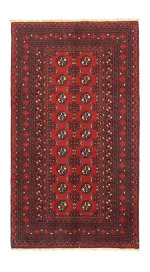 Afghansk matta - Filpa - 190 x 104 cm - röd