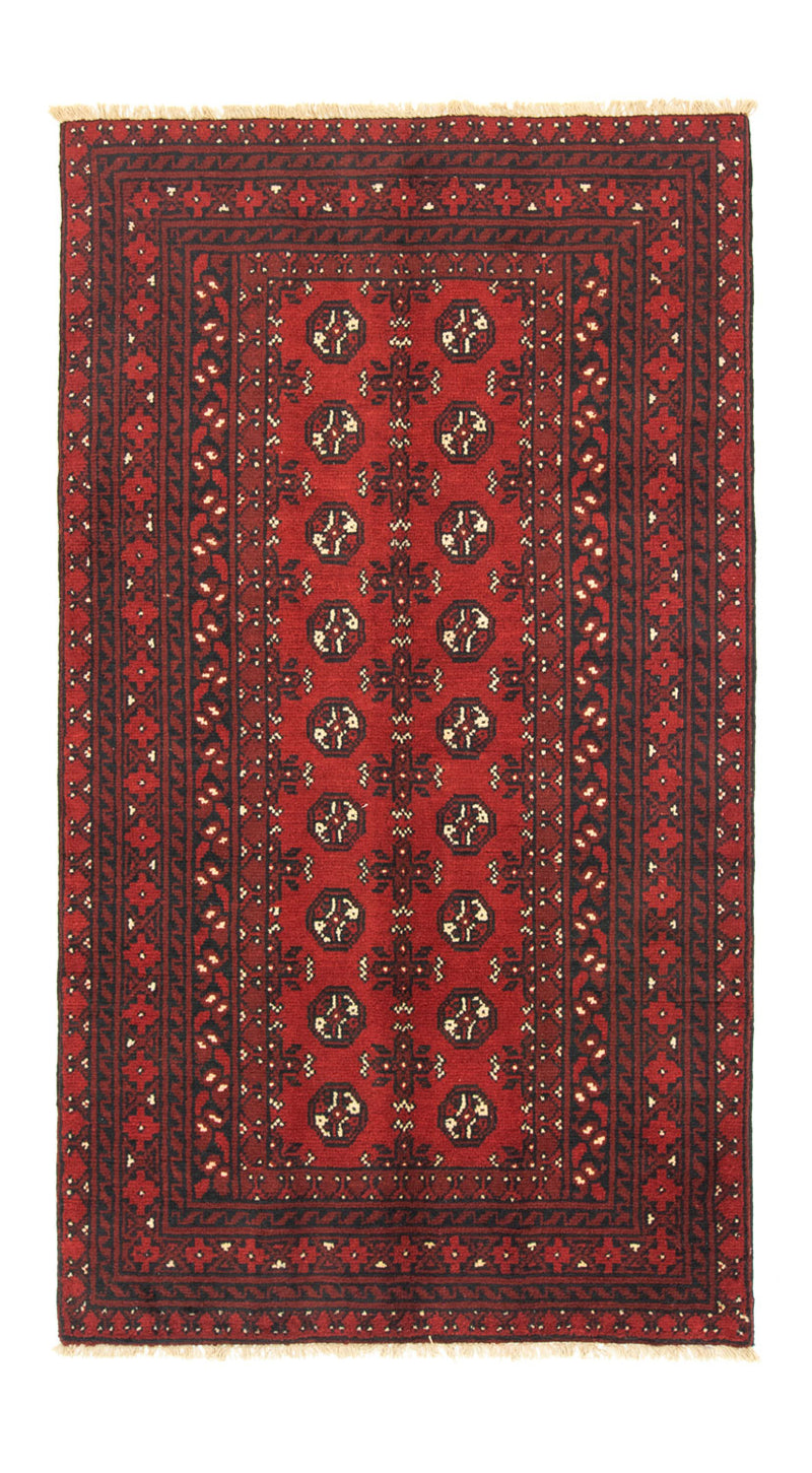 Afghansk matta - Filpa - 190 x 104 cm - röd