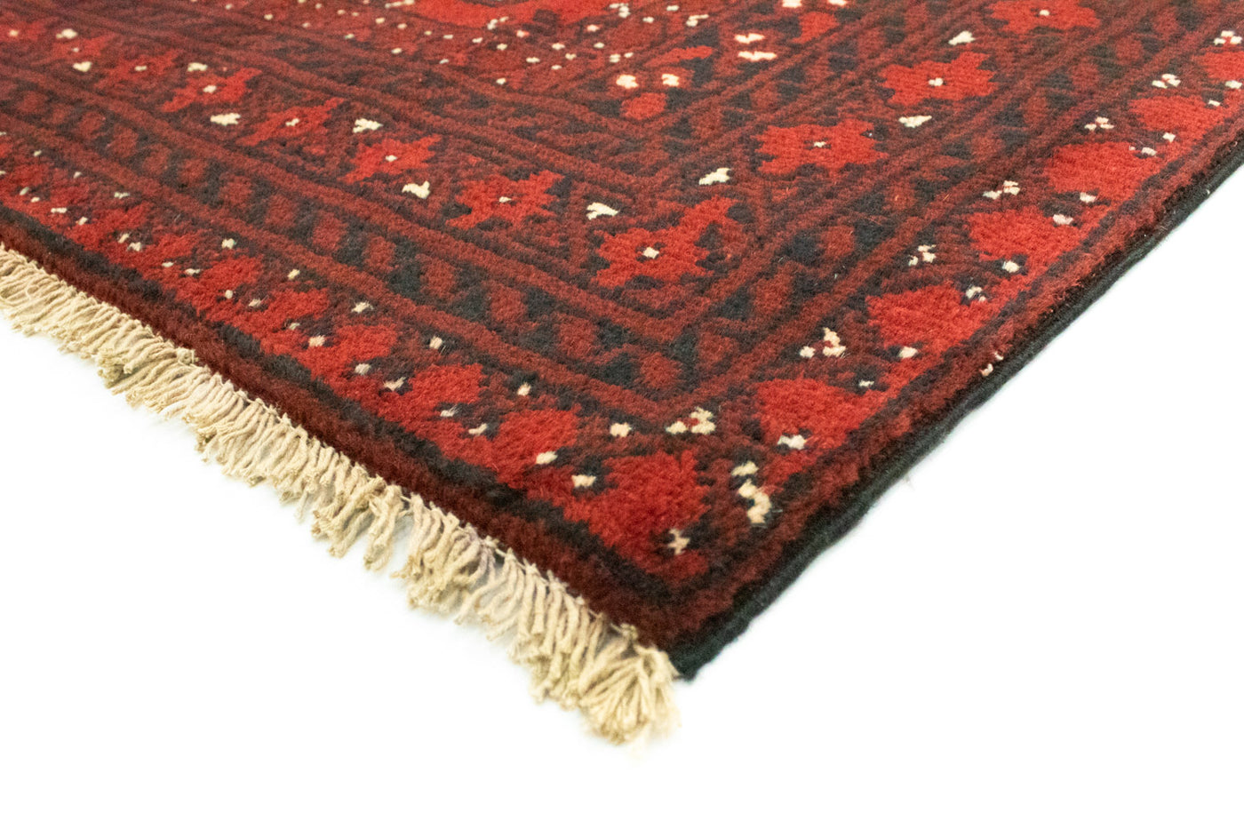 Afghansk matta - Filpa - 190 x 104 cm - röd