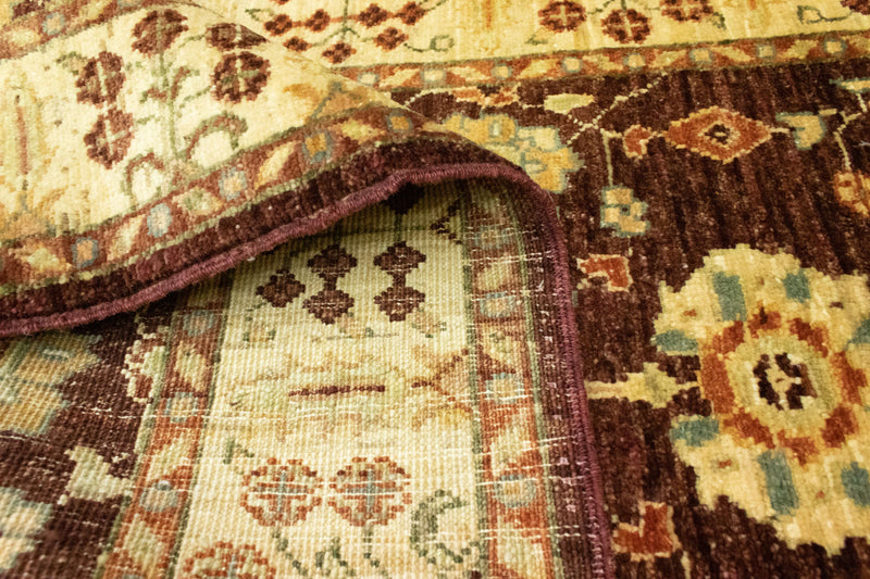 Runner Ziegler Carpet - 347 x 81 cm - mörkbrun