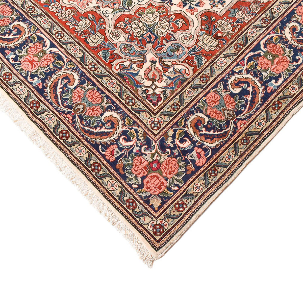 Persisk matta - Bijar - 307 x 205 cm - ljusbeige