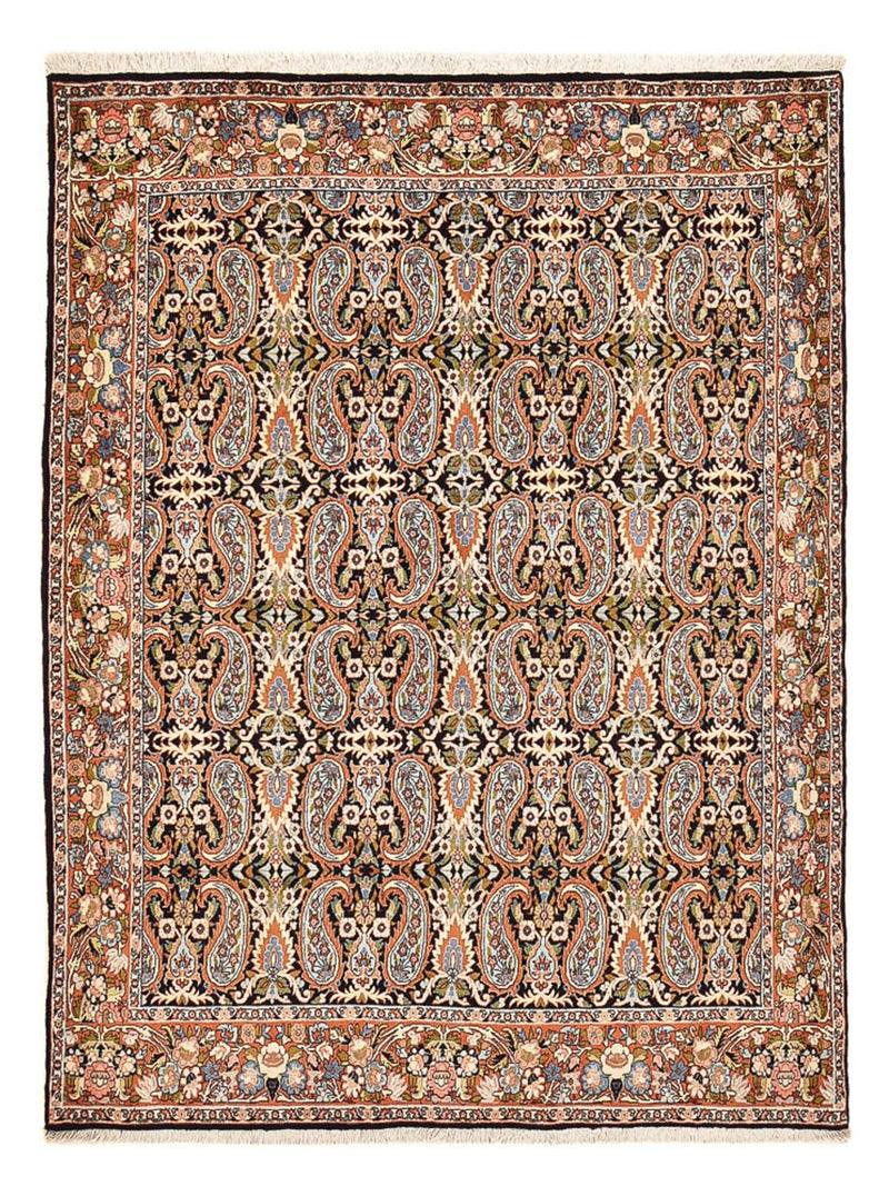 Persisk matta - Bijar - 226 x 169 cm - ljus mocca