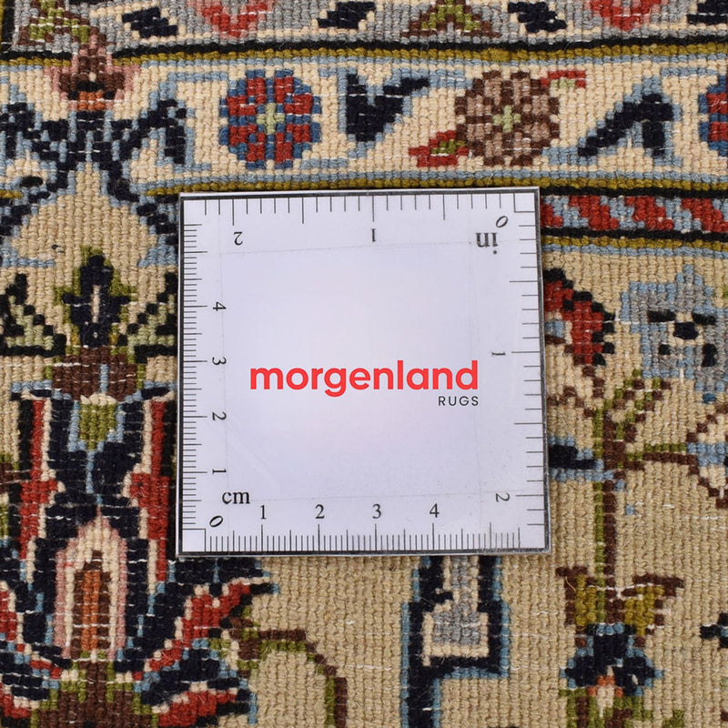 Persiska mattor - Keshan - Kungliga - 208 x 135 cm - grädde