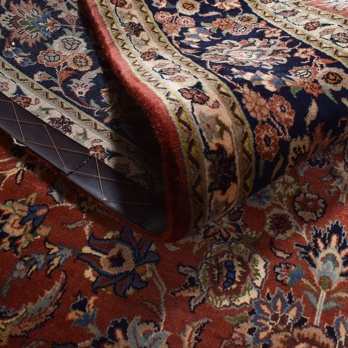 Persisk matta - Nomadic - 296 x 194 cm - mörkröd