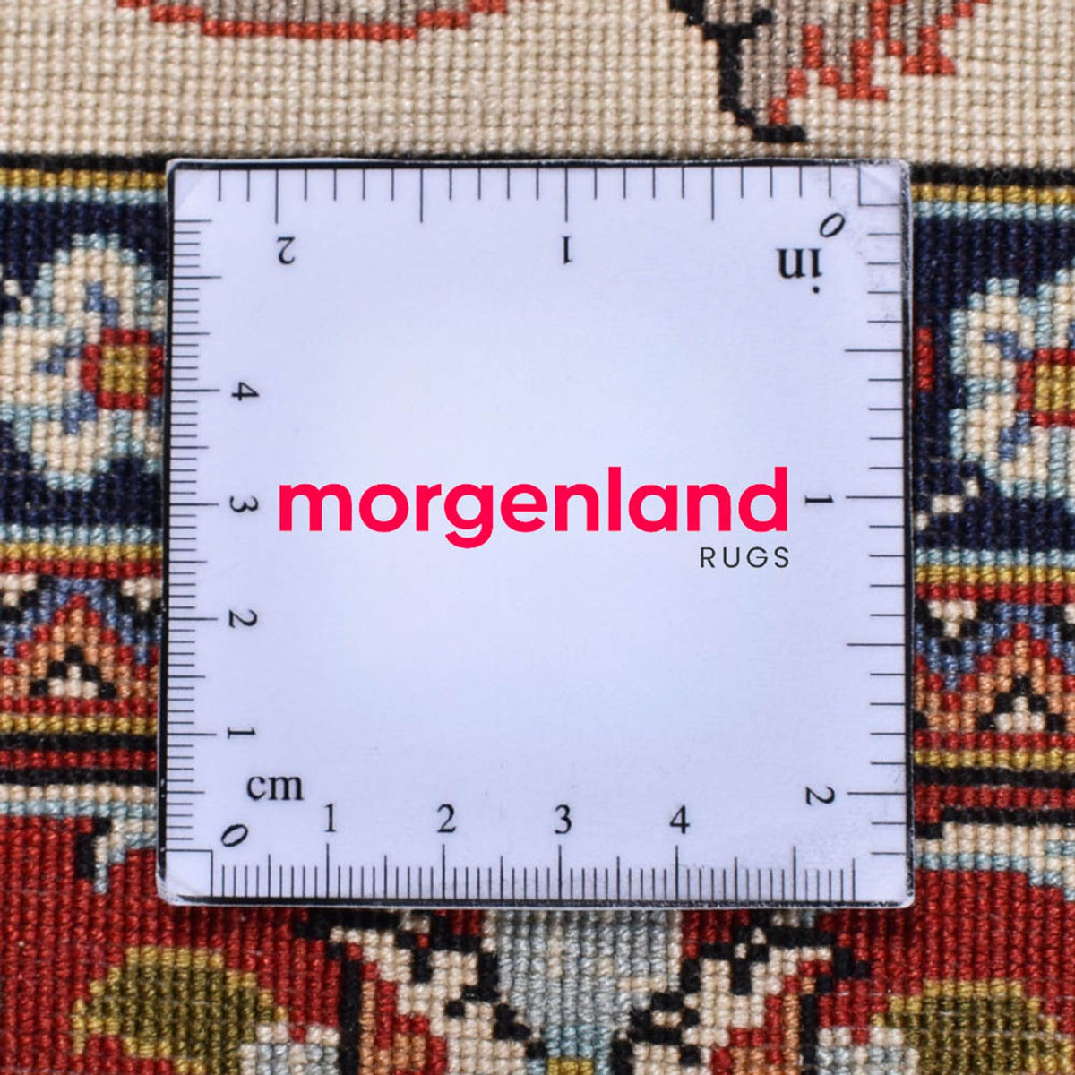 Persisk matta - Ghom - Kunglig - 202 x 131 cm - ljusbeige