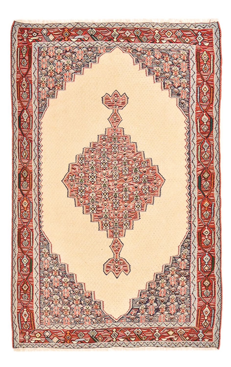 Kelim Carpet - orientalisk matta - 242 x 155 cm - beige