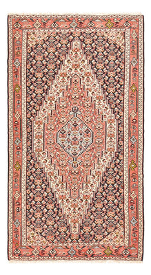 Kelim Carpet - orientalisk matta - 238 x 132 cm - mörk beige