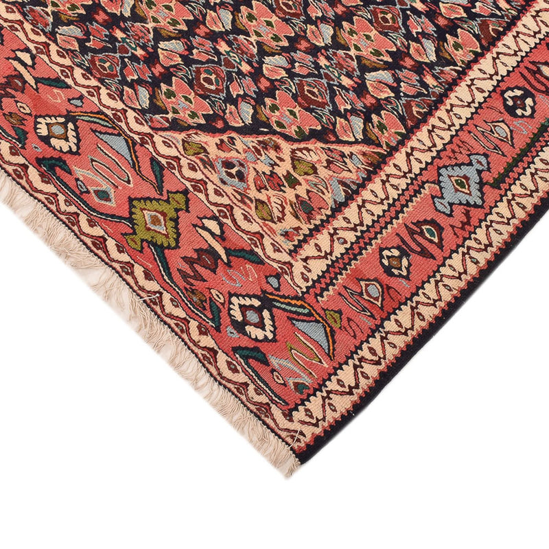 Kelim Carpet - orientalisk matta - 238 x 132 cm - mörk beige