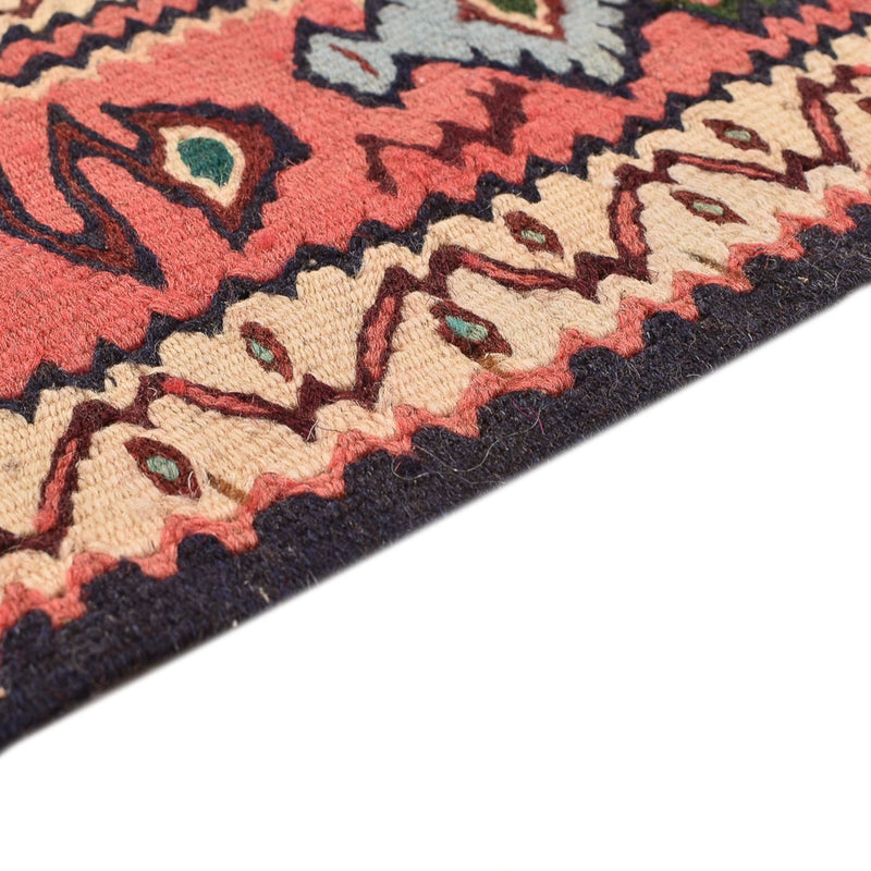 Kelim Carpet - orientalisk matta - 238 x 132 cm - mörk beige