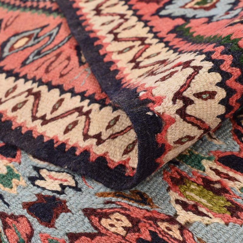 Kelim Carpet - orientalisk matta - 238 x 132 cm - mörk beige